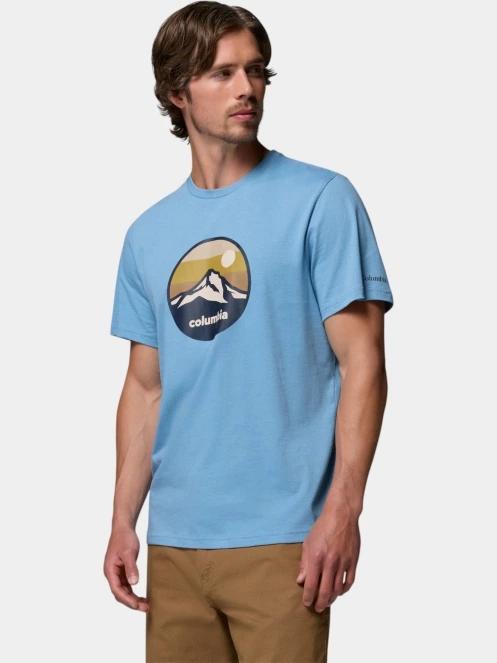 tricou cu maneci scurte pt. barbati Columbia CSC Seasonal Graphic Tee albastru 3