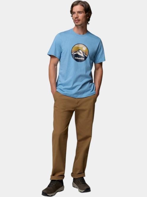 tricou cu maneci scurte pt. barbati Columbia CSC Seasonal Graphic Tee albastru 5