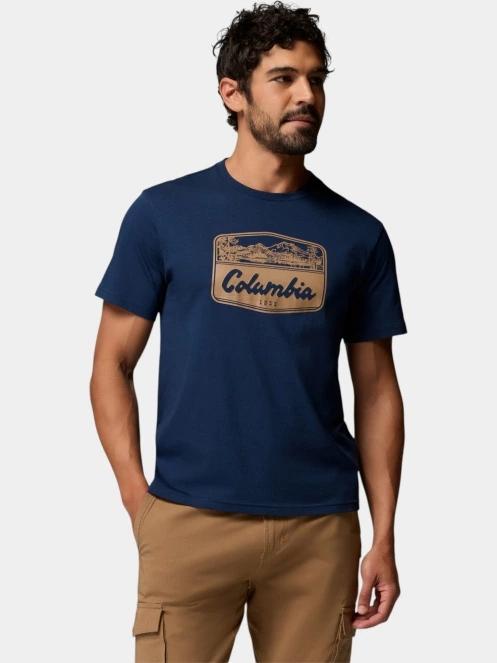 tricou cu maneci scurte pt. barbati Columbia CSC Seasonal Graphic Tee albastru inchis 2