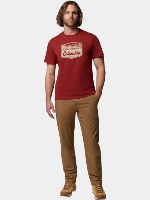 tricou cu maneci scurte pt. barbati Columbia CSC Seasonal Graphic Tee rosu 5