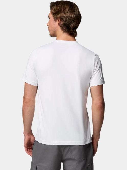 tricou pentru sport, cu maneci scurte pt. barbati Columbia Parsons Point Short Sleeve Logo Tee alb 4