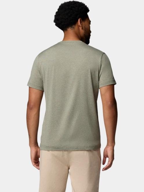 tricou pentru sport, cu maneci scurte pt. barbati Columbia Parsons Point Short Sleeve Logo Tee verde inchis 4