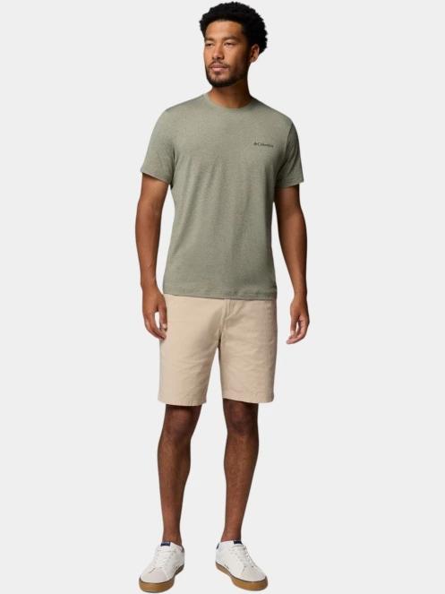 tricou pentru sport, cu maneci scurte pt. barbati Columbia Parsons Point Short Sleeve Logo Tee verde inchis 5