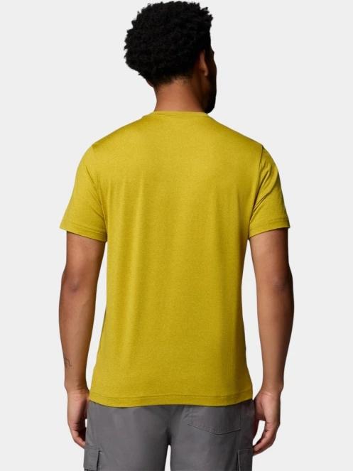 tricou pentru sport, cu maneci scurte pt. barbati Columbia Parsons Point Short Sleeve Logo Tee verde 4
