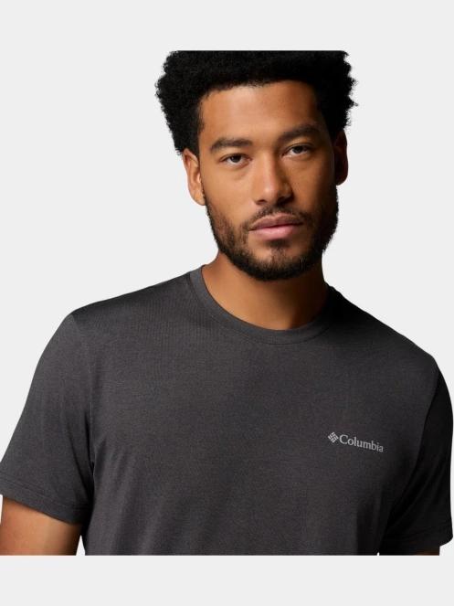 tricou pentru sport, cu maneci scurte pt. barbati Columbia Parsons Point  Short Sleeve Logo Tee negru 6