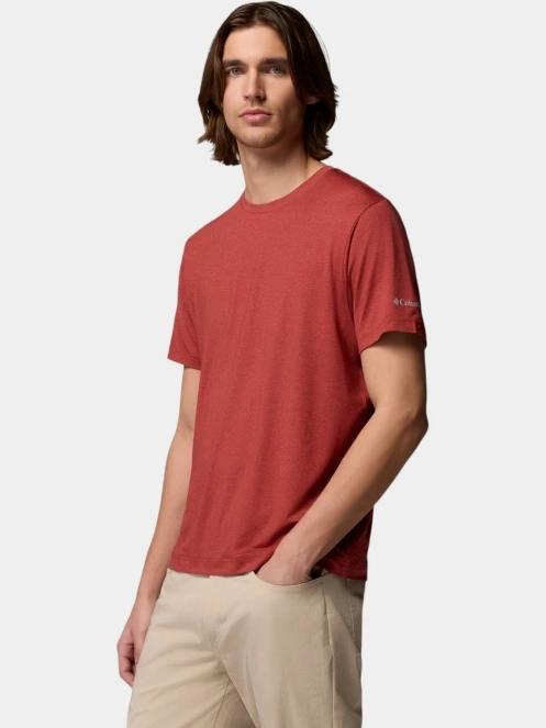 tricou pentru sport, cu maneci scurte pt. barbati Columbia Parsons Point  Short Sleeve Logo Tee rosu 3
