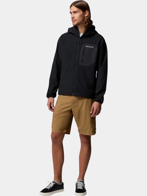 strat intermediar hibrid pt. barbati Columbia Tall Heights III Hooded Softshell negru 4