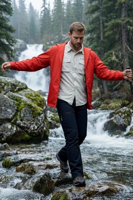 geaca de vant pt. barbati Columbia Khyex Pro Wind Jacket rosu 12