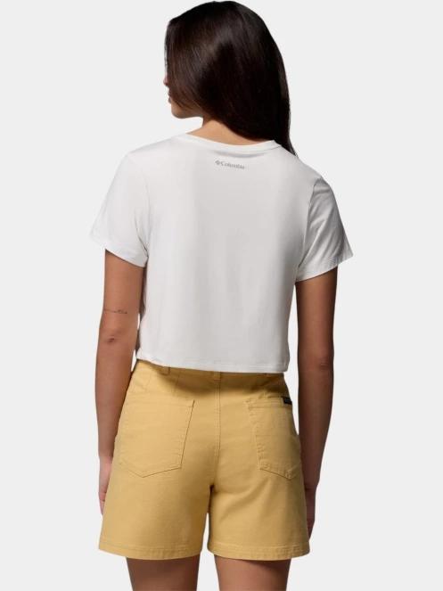 tricou cu maneci scurte pt. femei Columbia Parsons Point Short Sleeve Tee alb 4