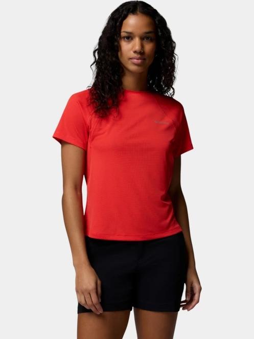 tricou pentru sport, cu maneci scurte pt. femei Columbia Stealth Spring Short Sleeve Tee rosu 2