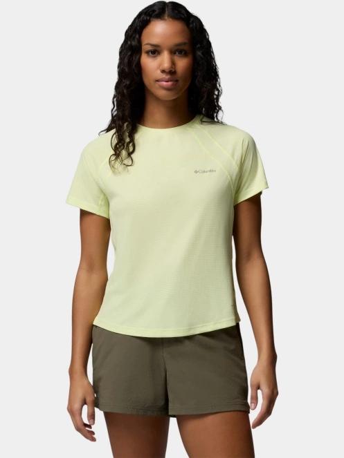 tricou pentru sport, cu maneci scurte pt. femei Columbia Stealth Spring Short Sleeve Tee galben 2