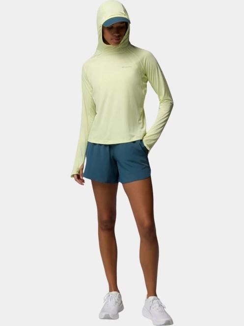 tricou cu maneci lungi, pentru sport pt. femei Columbia Stealth Spring Long Sleeve Hoodie galben 5