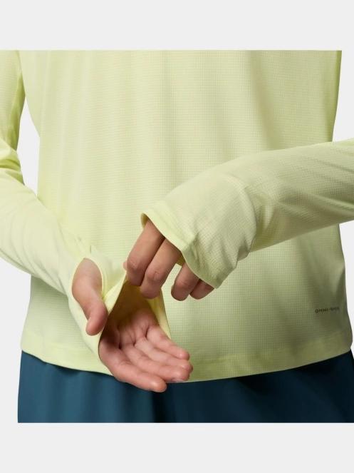 tricou cu maneci lungi, pentru sport pt. femei Columbia Stealth Spring Long Sleeve Hoodie galben 7