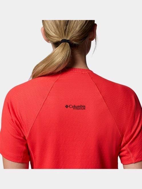 tricou pentru sport, cu maneci scurte pt. femei Columbia Driventure Short Sleeve rosu 8