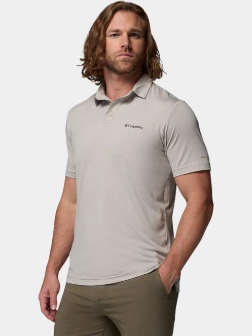 tricou cu guler pt. barbati Columbia Parsons Point Polo nisip 3