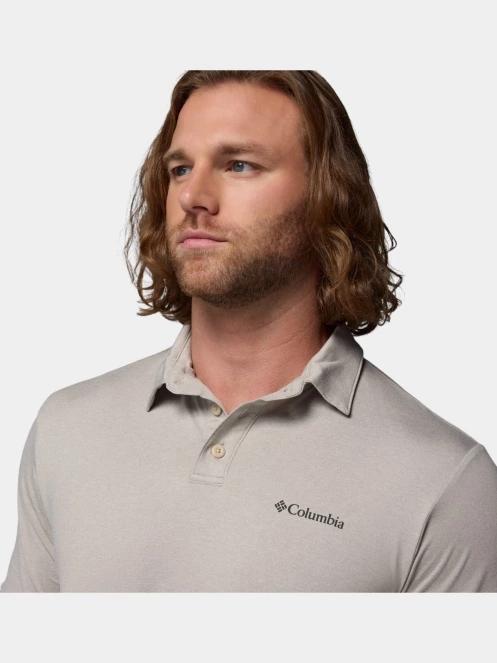 tricou cu guler pt. barbati Columbia Parsons Point Polo nisip 6