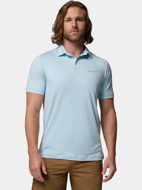 tricou cu guler pt. barbati Columbia Parsons Point Polo albastru deschis 2