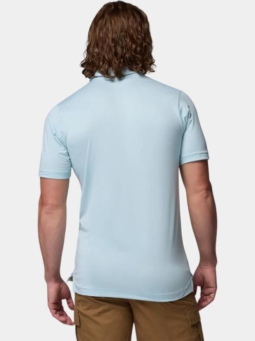 tricou cu guler pt. barbati Columbia Parsons Point Polo albastru deschis 4