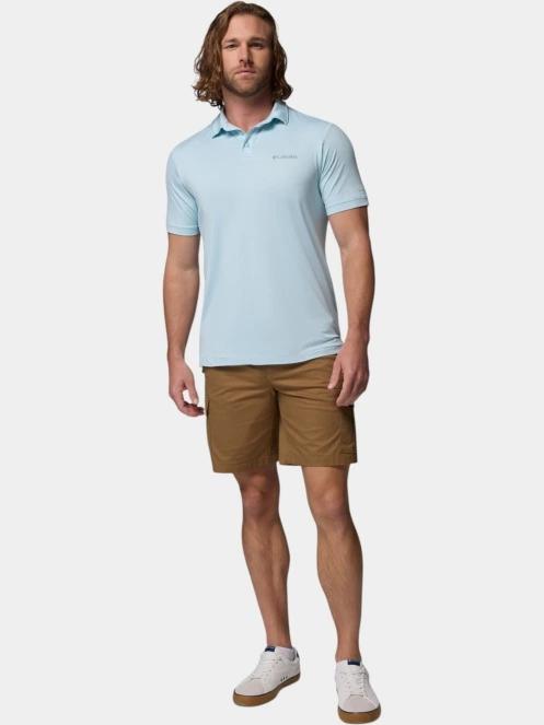 tricou cu guler pt. barbati Columbia Parsons Point Polo albastru deschis 5