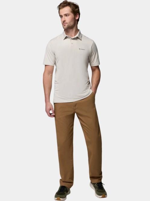 tricou cu guler pt. barbati Columbia Parsons Point Polo nisip 5