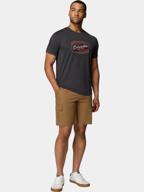 tricou pentru sport, cu maneci scurte pt. barbati Columbia Parsons Point Short Sleeve Graphic Tee gri 5