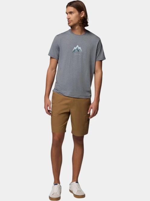 tricou pentru sport, cu maneci scurte pt. barbati Columbia Parsons Point Short Sleeve Graphic Tee gri 5