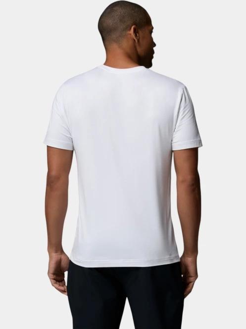tricou pentru sport, cu maneci scurte pt. barbati Columbia Parsons Point Short Sleeve Graphic Tee alb 4