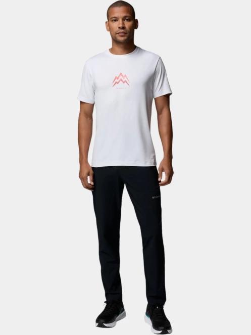 tricou pentru sport, cu maneci scurte pt. barbati Columbia Parsons Point Short Sleeve Graphic Tee alb 5