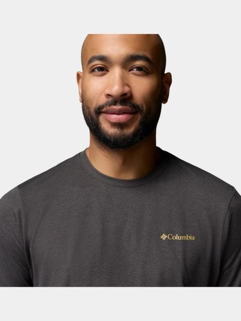 tricou pentru sport, cu maneci scurte pt. barbati Columbia Parsons Point Short Sleeve Back Graphic Tee negru 6