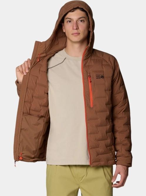 jacheta de puf pt. barbati Mountain Hardwear StretchDown™ Hooded Jacket maro 5