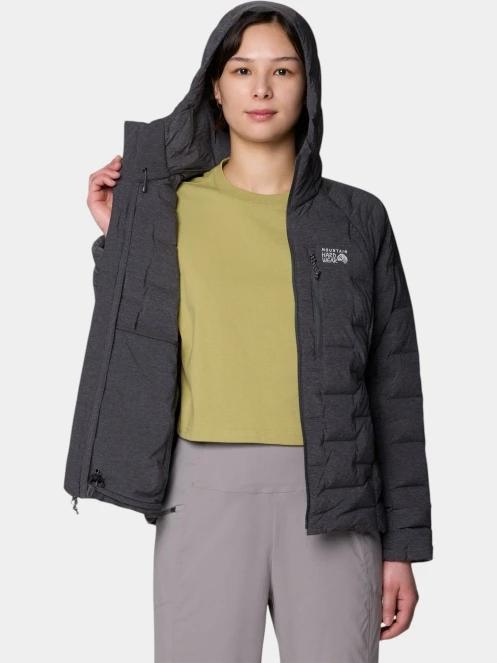 jacheta de puf pt. femei Mountain Hardwear StretchDown™ Hooded Jacket gri 5