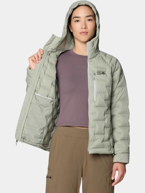 jacheta de puf pt. femei Mountain Hardwear StretchDown™ Hooded Jacket gri 5