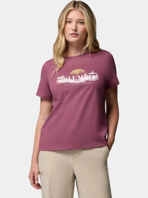 tricou cu maneci scurte pt. femei Columbia Rolling Bend Seasonal Graphic Tee violet 2