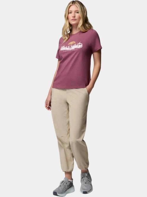 tricou cu maneci scurte pt. femei Columbia Rolling Bend Seasonal Graphic Tee violet 5