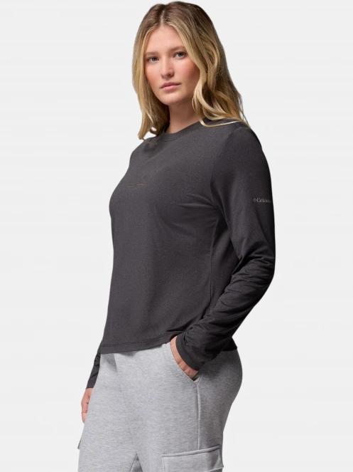 tricou cu maneci lungi pt. femei Columbia Parsons Point Long Sleeve Graphic Tee negru 3