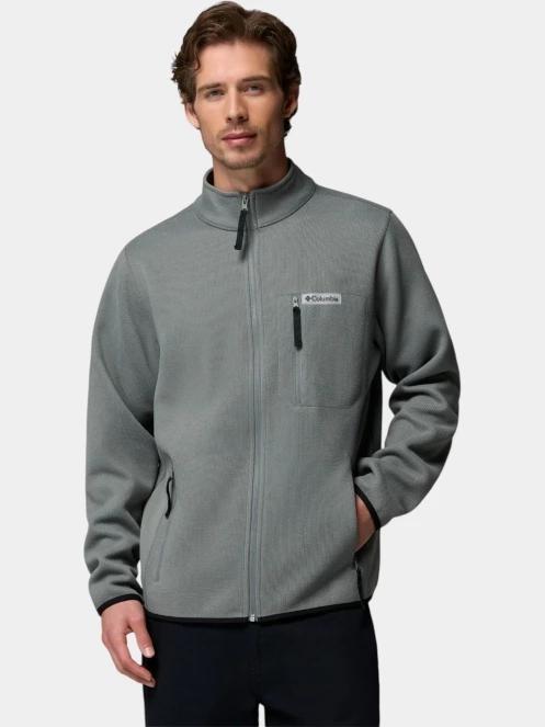 pulover polar pt. barbati Columbia Sweater Weather Full Zip verde 2