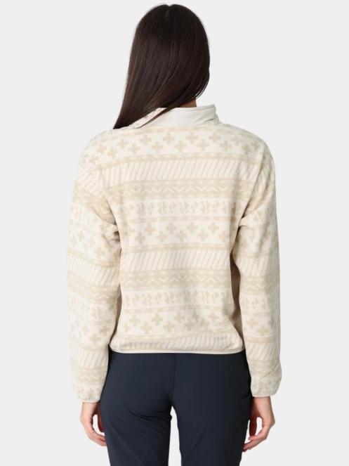 pulover polar pt. femei Columbia Sequoia Grove II Printed Half Zip nisip 4