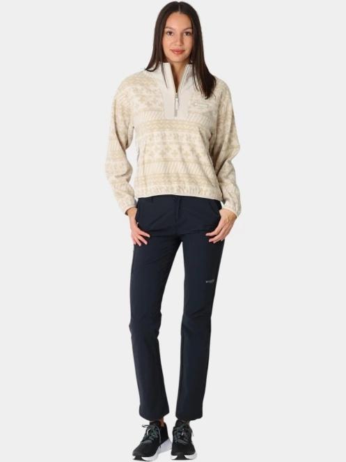 pulover polar pt. femei Columbia Sequoia Grove II Printed Half Zip nisip 6