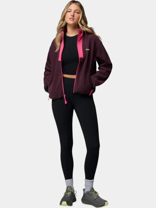 pulover polar pt. femei Columbia Sequoia Grove II Full Zip bordo 5