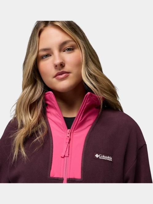 pulover polar pt. femei Columbia Sequoia Grove II Full Zip bordo 7