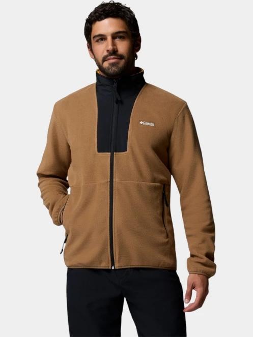pulover polar pt. barbati Columbia Sequoia Grove II FZ Fleece oliv 2