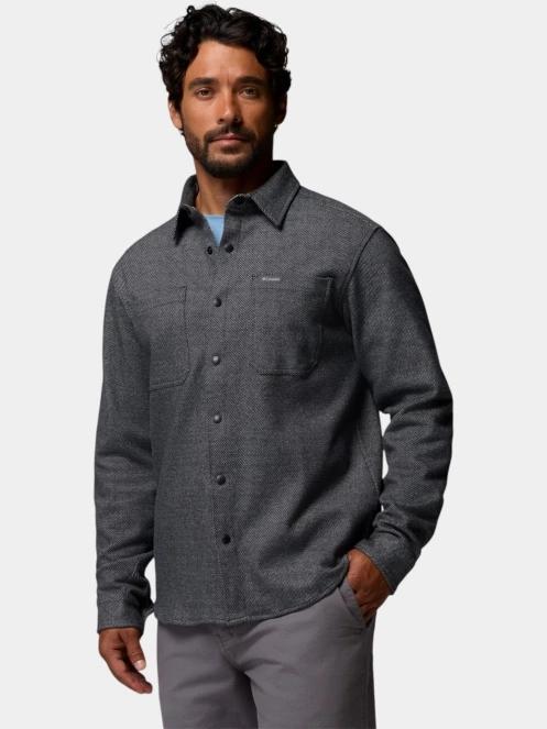 camasa cu maneci lungi pt. barbati Columbia Twill River Long Sleeve Knit Shirt negru 3