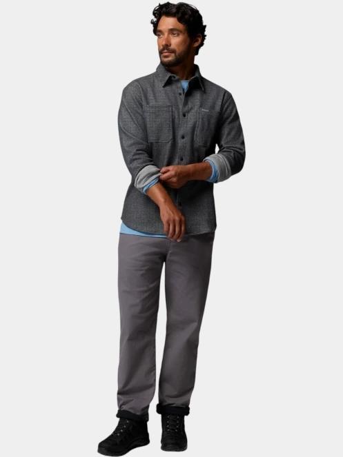 camasa cu maneci lungi pt. barbati Columbia Twill River Long Sleeve Knit Shirt negru 5