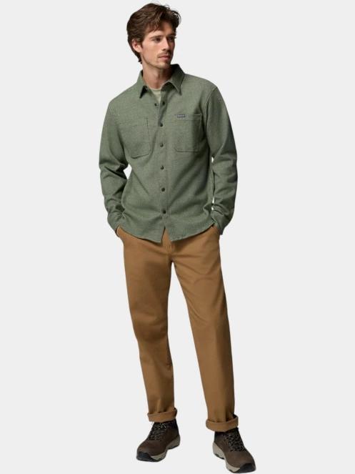 camasa cu maneci lungi pt. barbati Columbia Twill River Long Sleeve Knit Shirt verde inchis 5