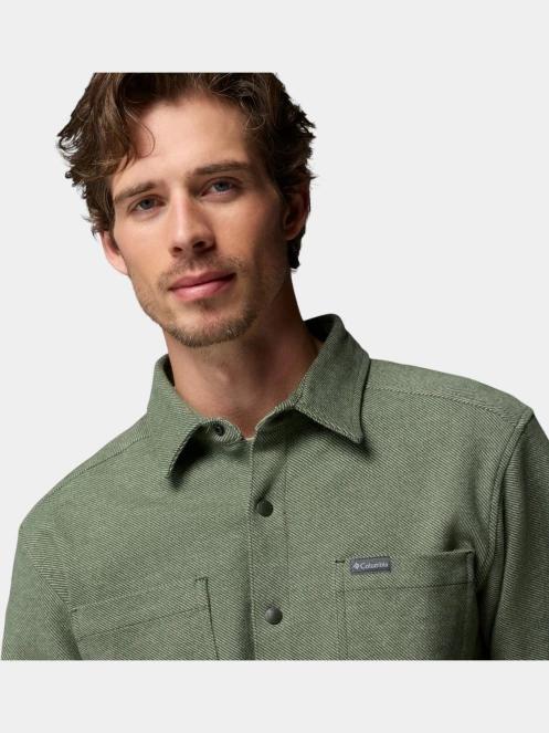 camasa cu maneci lungi pt. barbati Columbia Twill River Long Sleeve Knit Shirt verde inchis 6
