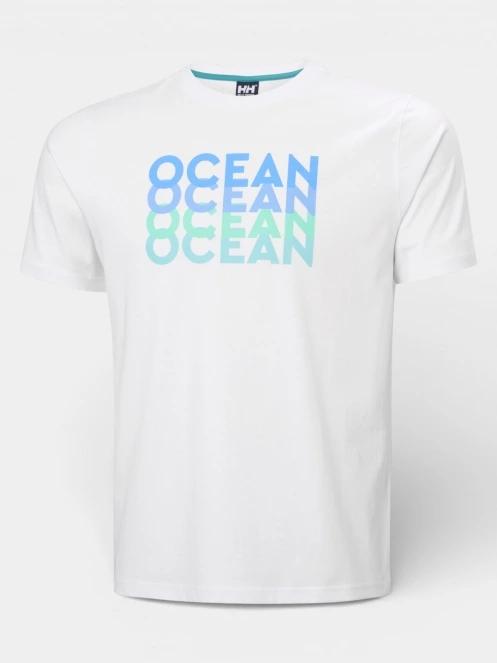 tricou cu maneci scurte pt. barbati Helly Hansen The Ocean Race T-Shirt 2.0 alb 5