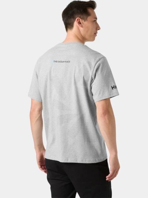 tricou cu maneci scurte pt. barbati Helly Hansen The Ocean Race T-Shirt 2.0 gri 3