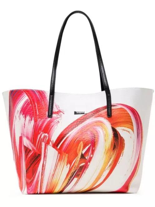geanta pt. femei Desigual Bols Unbreakable Sicilia Reversible alb 2