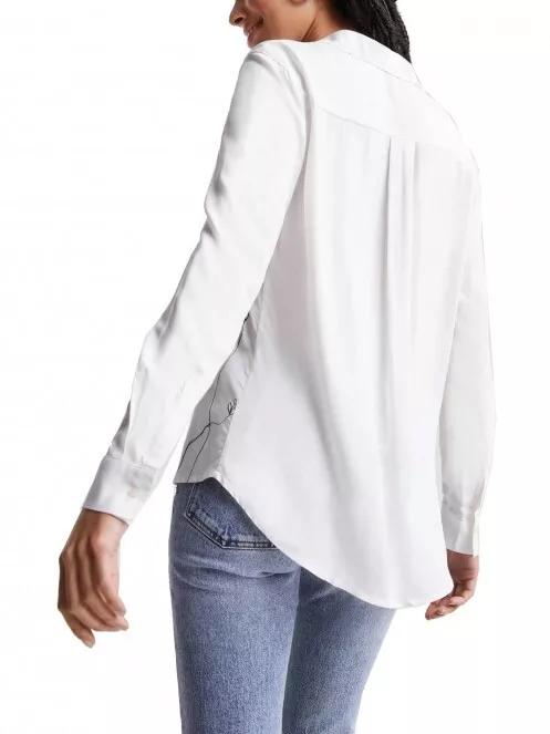 bluza pt. femei Desigual Cam Chicago alb 3