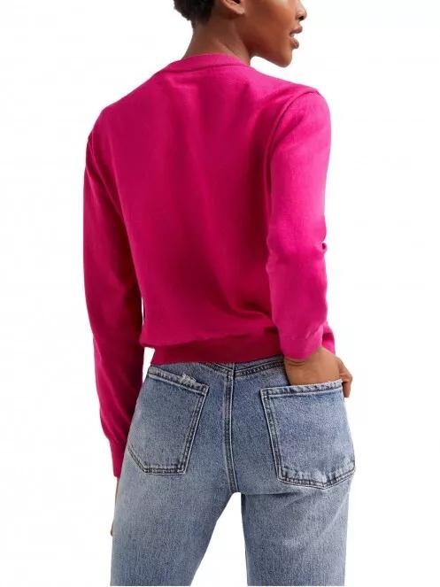 pulover pt. femei Desigual Jers Nacha magenta 3